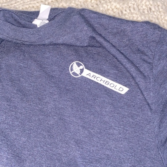 Archibold Hospital graphic blue T-shirt love USA size medium - Picture 5 of 6